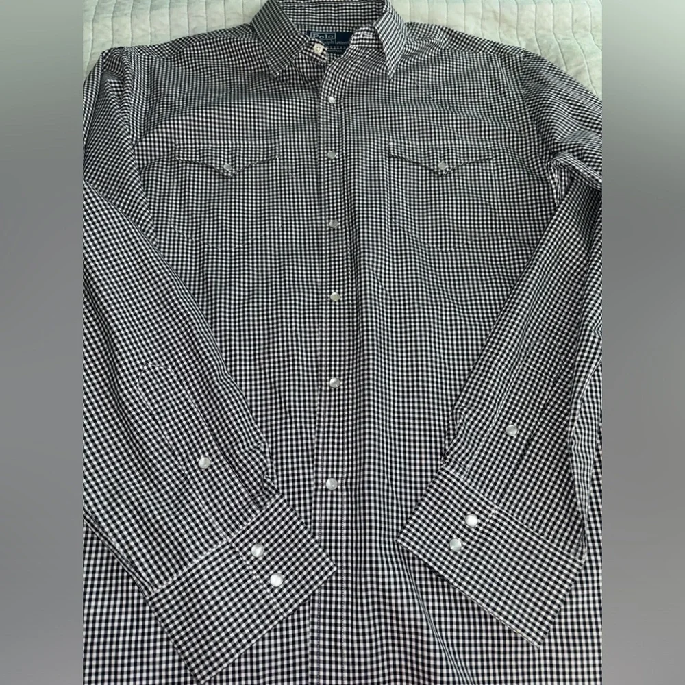 Polo Ralph Lauren Western pearl snap button up